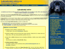 Tablet Screenshot of labradorsky-retrivr.cz